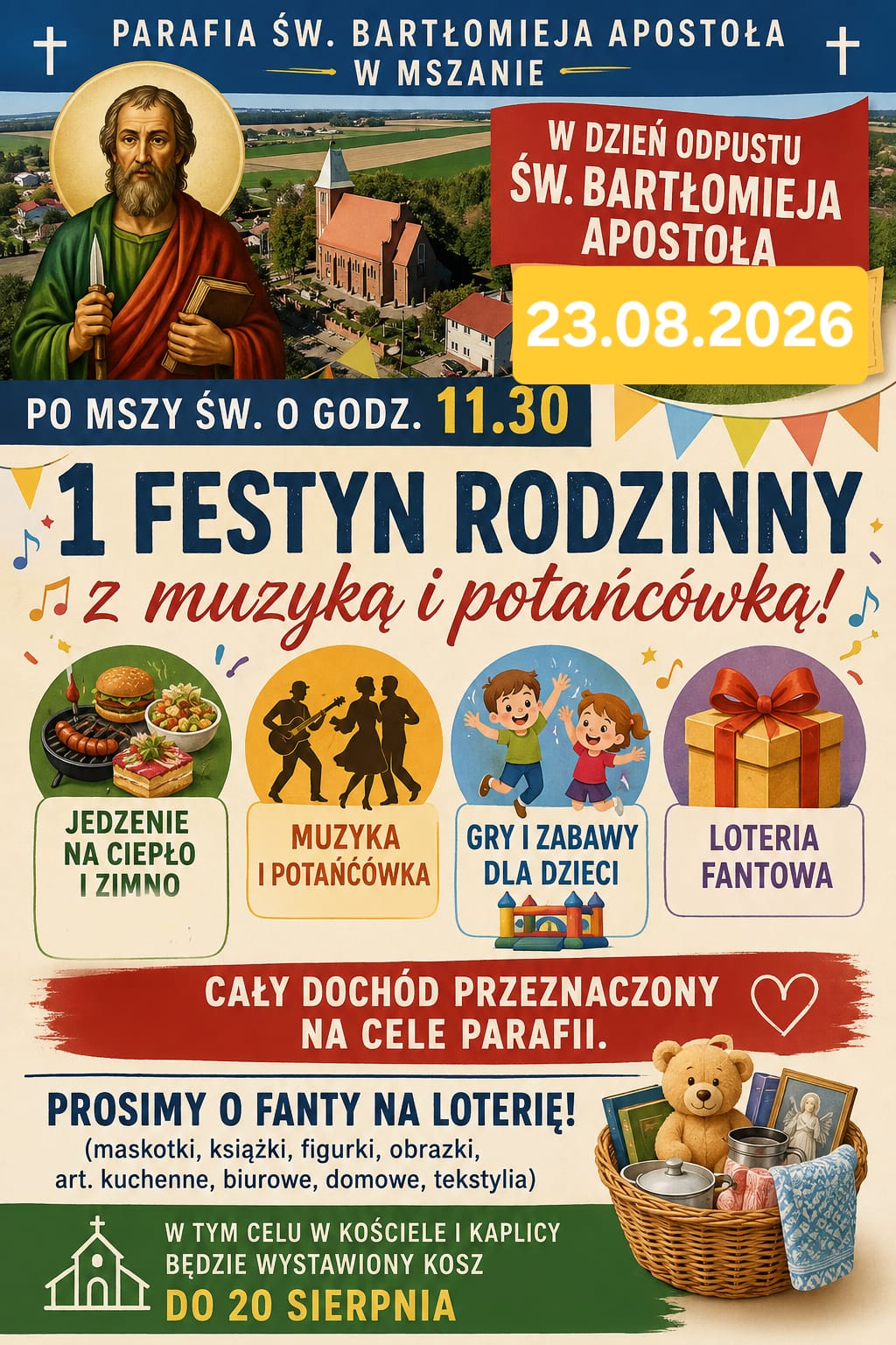 FESTYN RODZINNY – 23 sierpnia 2026